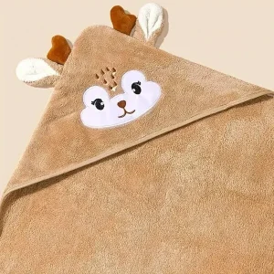Дитячій рушник для новонароджених куточок з капюшоном