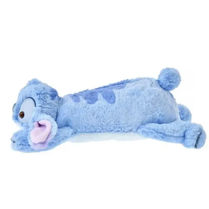 Пенал шкільний Стіч, пухнастий, хутряний, косметичка Стіч (синій) - Зображення 5