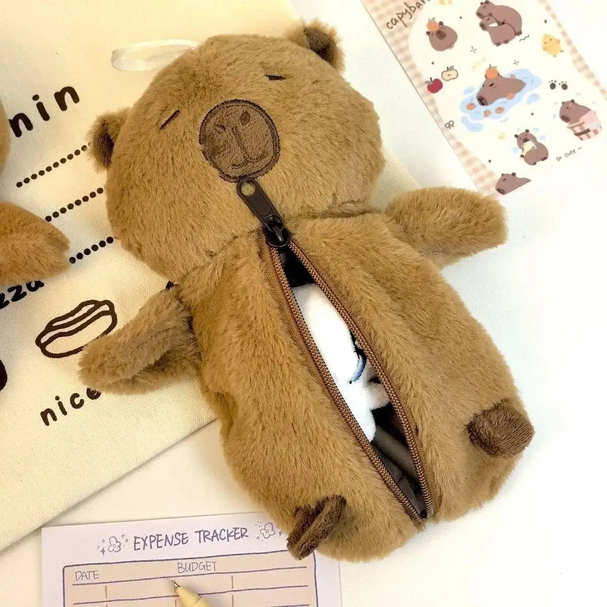 М'який пенал-іграшка у вигляді капібари 27 см - Зображення 4