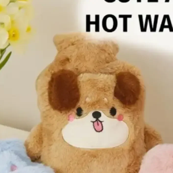 Грілка ПВХ у плюшевому чохлі-муфті у вигляді песика 1 л - Зображення 4