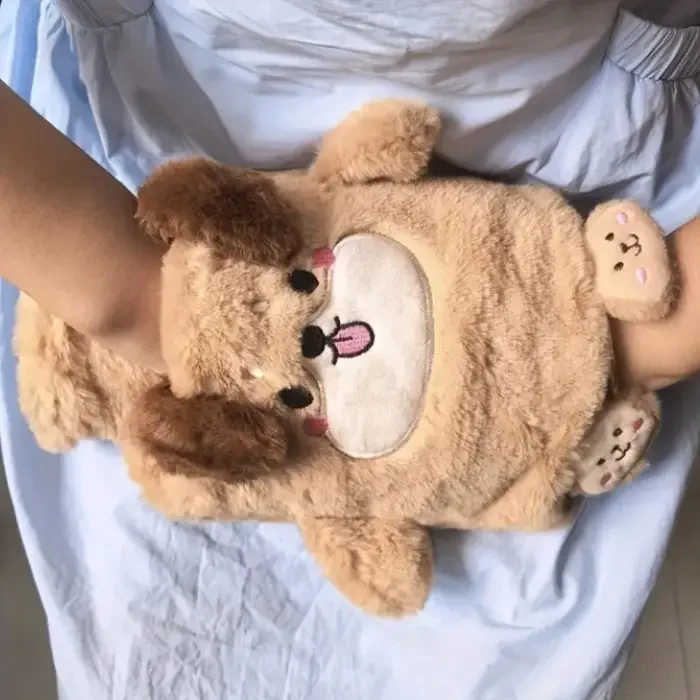 Грілка ПВХ у плюшевому чохлі-муфті у вигляді песика 1 л - Зображення 3