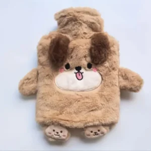 Грілка ПВХ у плюшевому чохлі-муфті у вигляді песика 1 л