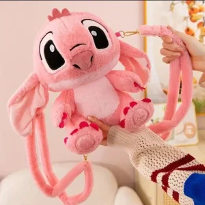 Плюшевий рюкзак-іграшка Янгол 27 см рожевий, Ліло та Стіч