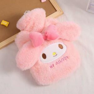 My Melody багаторазова зимова тепла грілка ПВХ в м'якому плюшовому чохлі