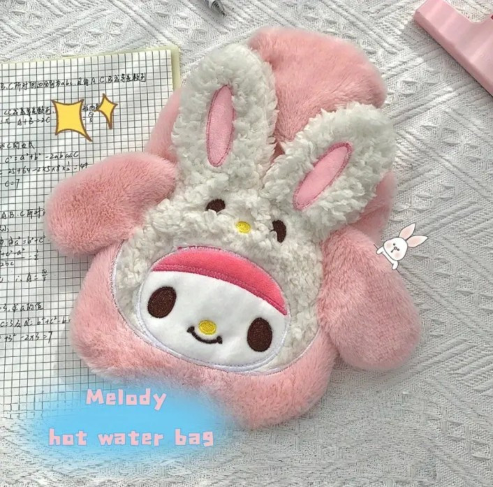 My Melody багаторазова гумова грілка в м'якому плюшовому чохлі - Зображення 2