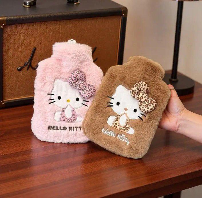 Hello Kitty багаторазова тепла грілка ПВХ рожева в плюшовому чохлі 1 л - Зображення 5