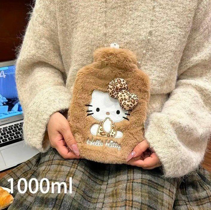 Hello Kitty багаторазова тепла грілка ПВХ рожева в плюшовому чохлі 1 л - Зображення 4