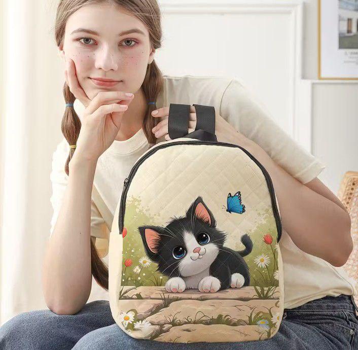 Милий рюкзак «Кошеня з метеликом» 30 см