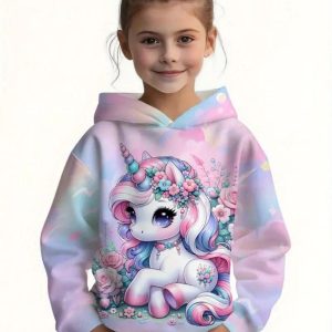 Світшот для дівчинки “Sweet Unicorn” рожевий на дівчинку 150 см (10-12 років)