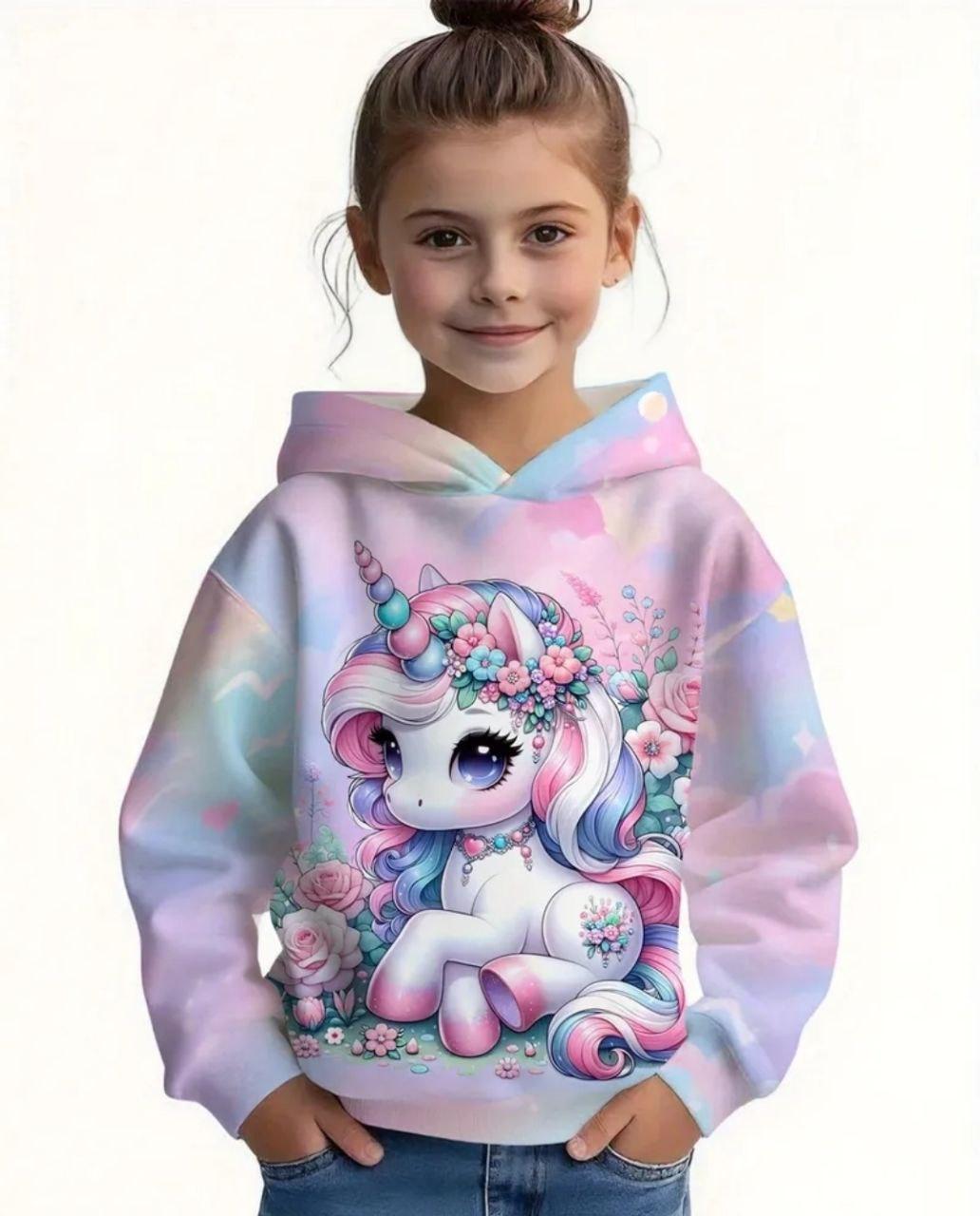 Світшот для дівчинки “Sweet Unicorn” рожевий на дівчинку 150 см (10-12 років)